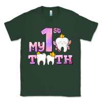 Sports Green my first tooth with teeth for girls Classic Tee - AdoDesignShop