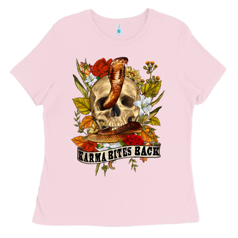 Karma Bites Back Ladies Tee by RanaPortraitStore | Teevron