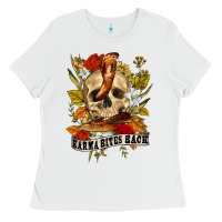 White karma bites back Ladies Tee - RanaPortraitStore