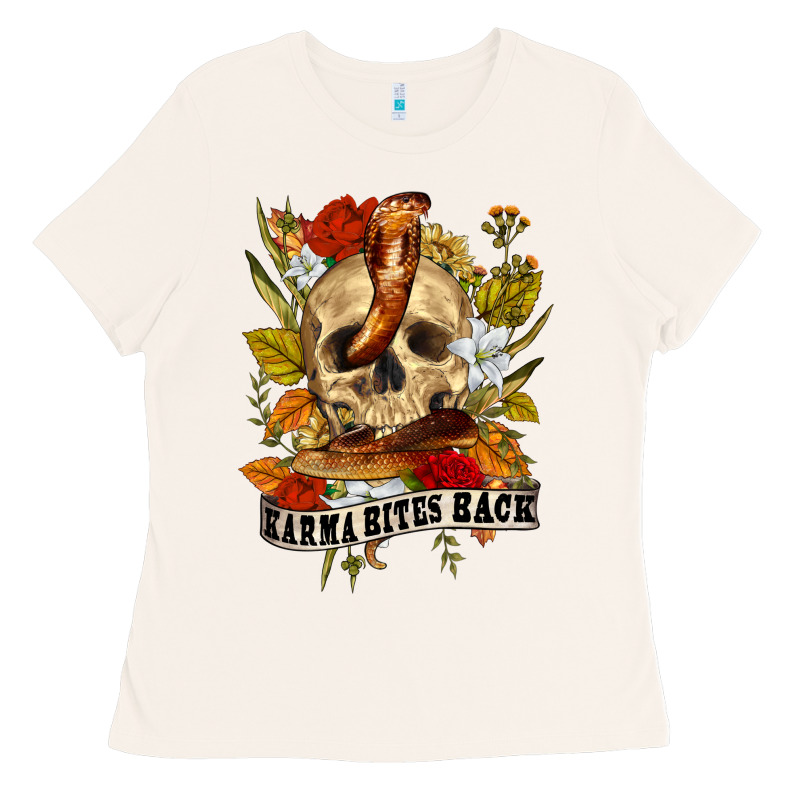 Karma Bites Back Ladies Tee by RanaPortraitStore | Teevron