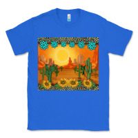 True Royal western sunset cactus sunflowers gemstones leopards Classic Tee - BarkalooDesign