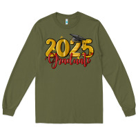 Army Green 2025 graduate Long Sleeve Tee - MaliasSmallBusiness