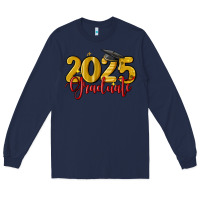 Navy 2025 graduate Long Sleeve Tee - MaliasSmallBusiness