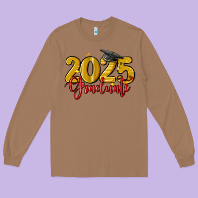 2025 Graduate Long Sleeve Tee Designed By Maliassmallbusiness