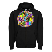 Black kindergarten squad Zipper Hoodie - NancyCooperArtShop