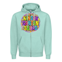 Seafoam kindergarten squad Zipper Hoodie - NancyCooperArtShop