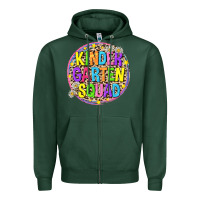Sports Green kindergarten squad Zipper Hoodie - NancyCooperArtShop
