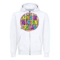 White kindergarten squad Zipper Hoodie - NancyCooperArtShop
