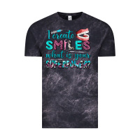 Cloud Black i create smile what is your superpower Vintage Tee - AdoDesignShop