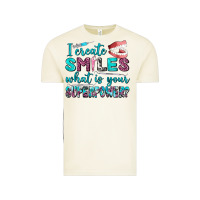 I Create Smile What Is Your Superpower Vintage Tee | Teevron