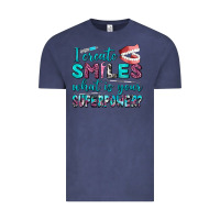Vintage Denim i create smile what is your superpower Vintage Tee - AdoDesignShop