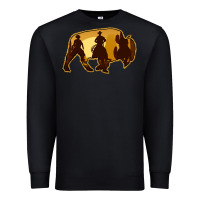 Black Bison Silhouette Cowboy Premium Sweatshirt - Bettercallsaul