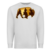Bison Silhouette Cowboy Premium Sweatshirt | Teevron