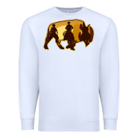 White Bison Silhouette Cowboy Premium Sweatshirt - Bettercallsaul