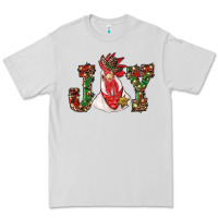Dove Grey christmas joy with rooster Premium Tee - RanaPortraitStore