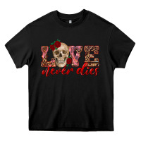 Black love never dies skull Heavy Core Tee - RanaPortraitStore