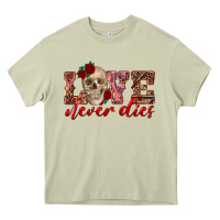 Mossy love never dies skull Heavy Core Tee - RanaPortraitStore