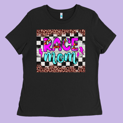 Race Mom Ladies Tee Designed By Jahusdesignshop