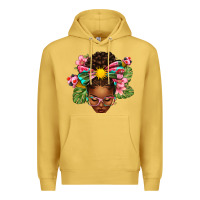 Antique Gold Afro Woman Summer Premium Hoodie - texasbilliewilder