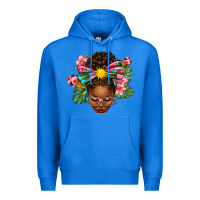 True Royal Afro Woman Summer Premium Hoodie - texasbilliewilder