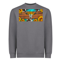 Storm longhorn bull skull license plate Heavyweight Sweatshirt - Artiststas