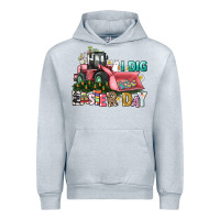 Heather Grey I dig Easter Day Urban Hoodie - HowdyJamesFarm