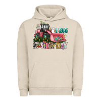 Pigment French Oak I dig Easter Day Urban Hoodie - HowdyJamesFarm