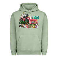Pigment Oil Green I dig Easter Day Urban Hoodie - HowdyJamesFarm