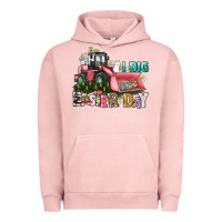 Pigment Salmon I dig Easter Day Urban Hoodie - HowdyJamesFarm