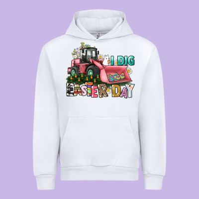I Dig Easter Day Urban Hoodie Designed By Howdyjamesfarm