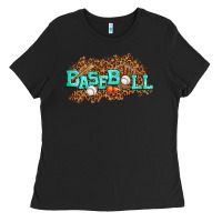Black baseball Ladies Tee - texasbilliewilder