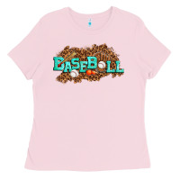 Bubblegum Pink baseball Ladies Tee - texasbilliewilder