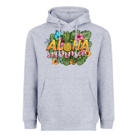 Heather Grey aloha summer Heavyweight Hoodie - BarkalooDesign