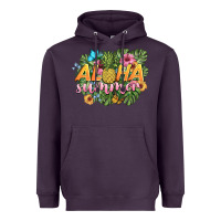 Plum aloha summer Heavyweight Hoodie - BarkalooDesign