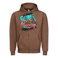 Chestnut gone racing Zipper Hoodie - MaliasSmallBusiness