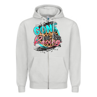 Dove Grey gone racing Zipper Hoodie - MaliasSmallBusiness