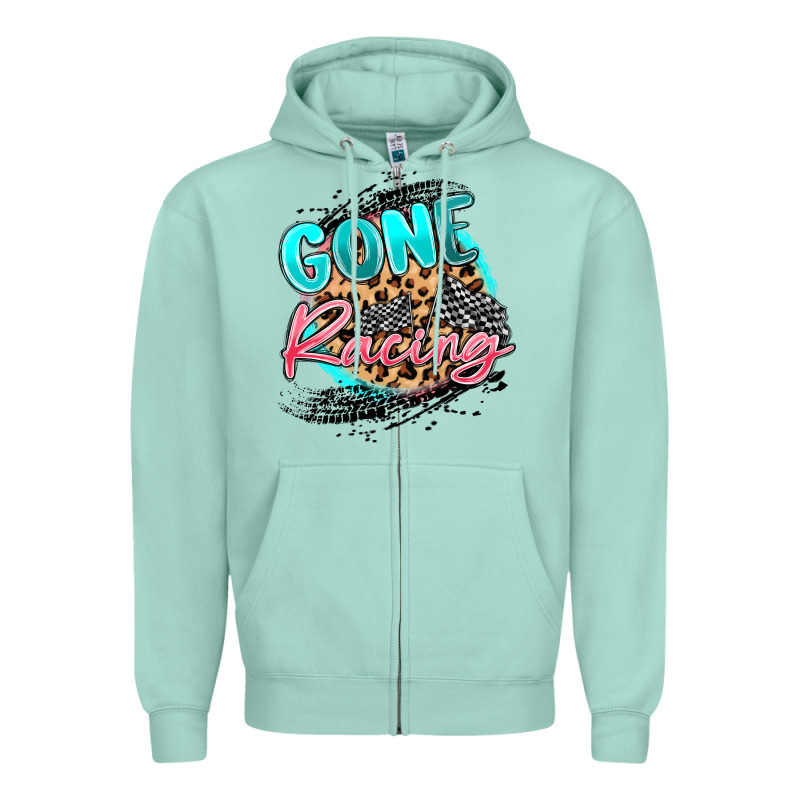 Gone Racing Zipper Hoodie by MaliasSmallBusiness | Teevron