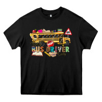 Black best bus driver ever Heavy Core Tee - texasbilliewilder