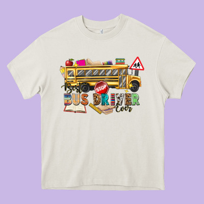 Best Bus Driver Ever Heavy Core Tee Designed By Texasbilliewilder