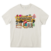 Cream best bus driver ever Heavy Core Tee - texasbilliewilder