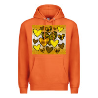 Carrot yellow hearts Premium Hoodie - JahusDesignShop
