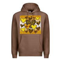 Chestnut yellow hearts Premium Hoodie - JahusDesignShop