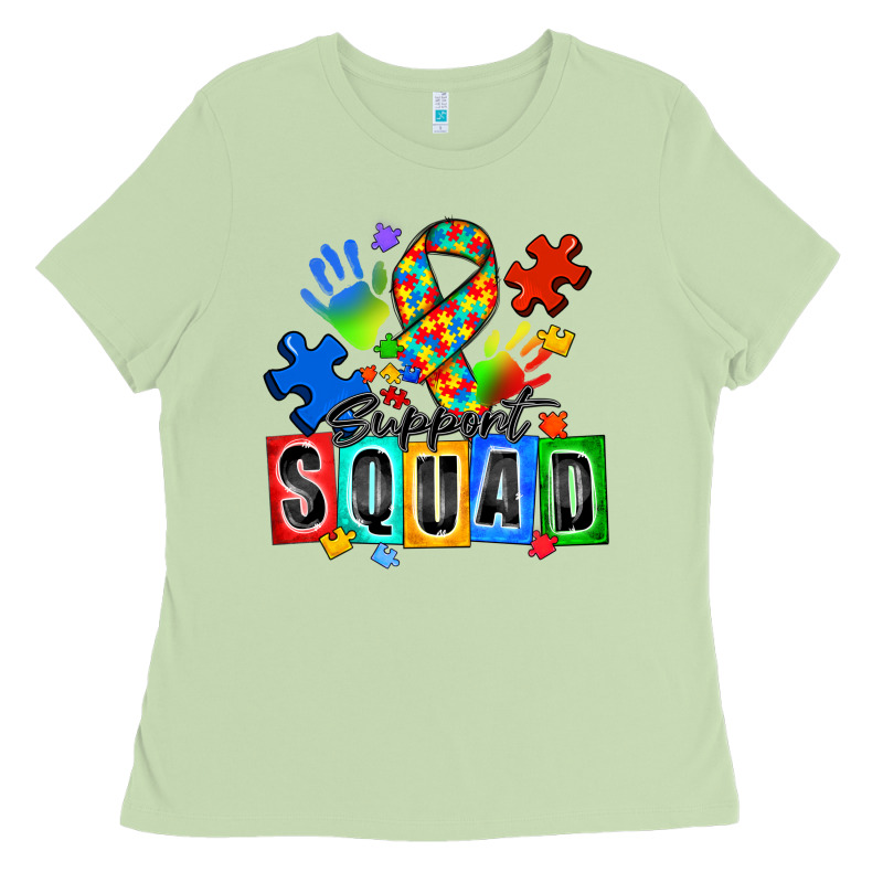 Support Squad Autism Ladies Tee by Zillion Design Studio | Teevron