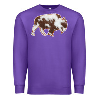 Purple Cowhide Bison Silhouette Premium Sweatshirt - Bettercallsaul