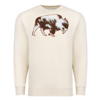 Sandshell Cowhide Bison Silhouette Premium Sweatshirt - Bettercallsaul