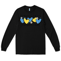 Black it's okay to be little extra down syndrome awarene Long Sleeve Tee - MaliasSmallBusiness