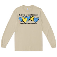 Mushroom it's okay to be little extra down syndrome awarene Long Sleeve Tee - MaliasSmallBusiness