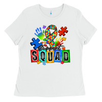 White support squad autism Ladies Tee - Zillion Design Studio