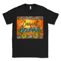 Black western desert darlin sunset serape leopard sunflowers mousepad Classic Tee - BarkalooDesign