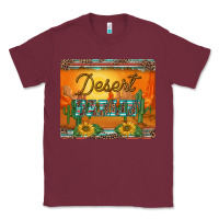 Burgundy western desert darlin sunset serape leopard sunflowers mousepad Classic Tee - BarkalooDesign